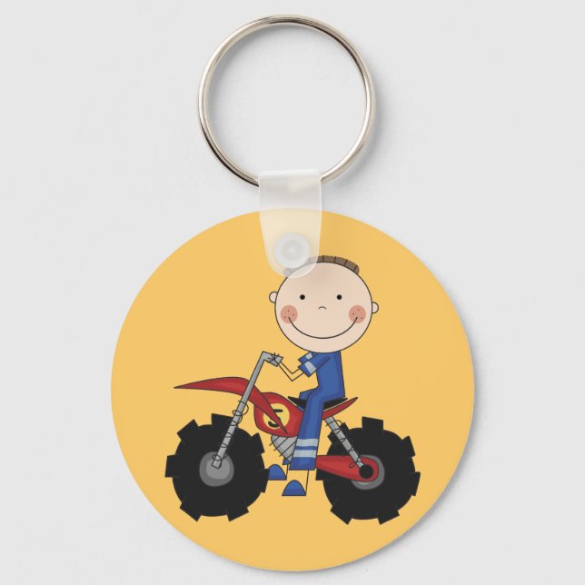 Dirt Bike - Boy Tshirts und Geschenke Schlüsselanhänger (Vorderseite)