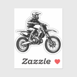 Dirt Bike Fahrer Aufkleber
