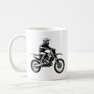 Dirt Bike Fahrer Kaffeetasse