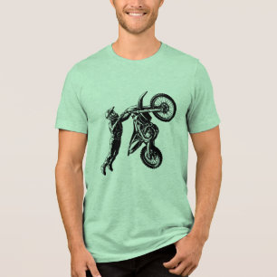 Dirt Bike Fahrer  Tri-Blend Shirt