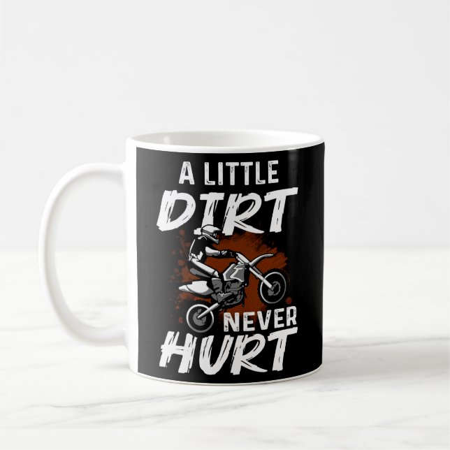 Dirt Bike für Motorrad-Motorradfahrer Kaffeetasse (Links)