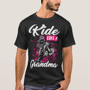 Dirt Bike Großmutter Mx Motocross Dirt Biking Gra T-Shirt