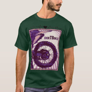 Dirt Bike Heartbeat Motorcross Motif (3) T-Shirt