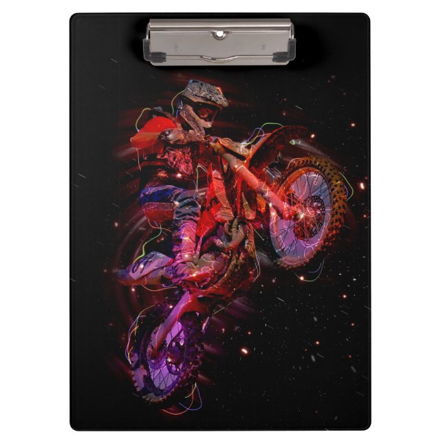 Dirt Bike Klemmbrett (Vorderseite)