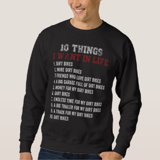 Dirt Bike Motocross Biking   Moto Riding Sweatshirt