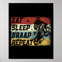Dirt Bike Motocross Eat Sleep Braap Wiederholung V