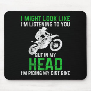 Dirt Bike Motocross Enduro Lustiger Spruch Motorra Mousepad