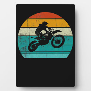 Dirt Bike Motocross Motorrad Geschenk für Männer Fotoplatte