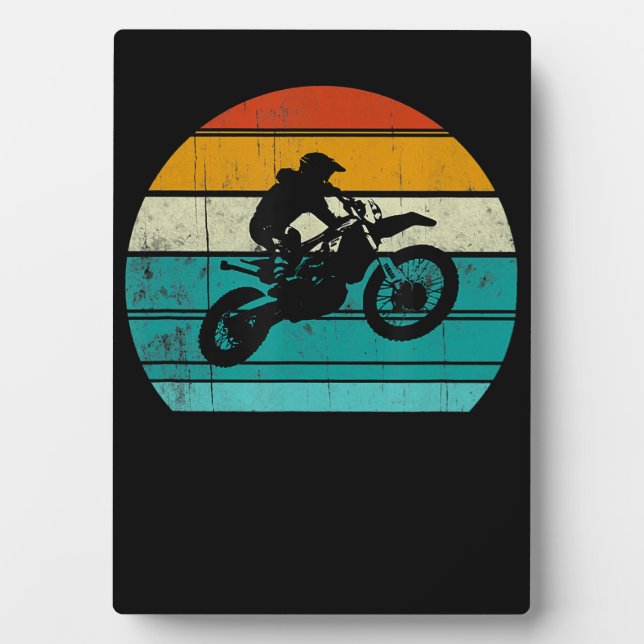 Dirt Bike Motocross Motorrad Geschenk für Männer Fotoplatte (Vorderseite)