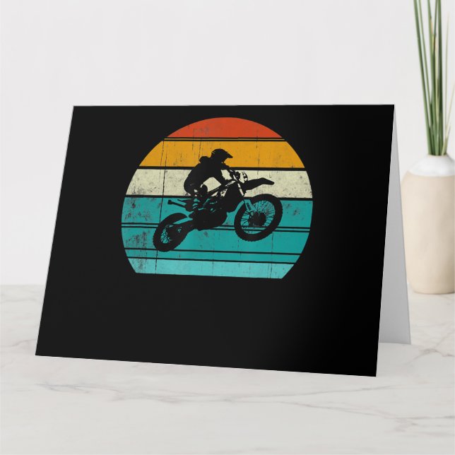Dirt Bike Motocross Motorrad Geschenk für Männer Karte (Vorderseite)