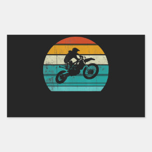 Dirt Bike Motocross Motorrad Geschenk für Männer Rechteckiger Aufkleber