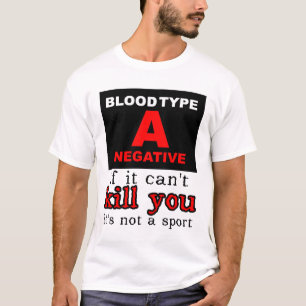 Dirt Bike Motocross Shirt - Bluttyp A negativ