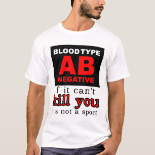 Dirt Bike Motocross T-Shirt - Blutgruppe AB negati