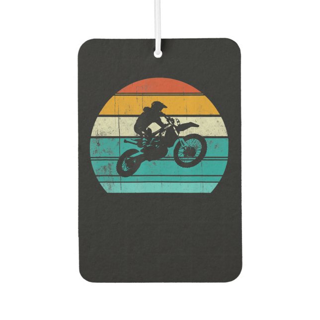 Dirt Bike Motorrad Geschenk für Männer Autolufterfrischer (Vorderseite)