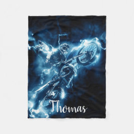 Dirt Bike Motorrad Motocross Racing Personalisiert Fleecedecke