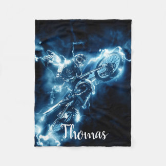 Dirt Bike Motorrad Motocross Racing Personalisiert Fleecedecke