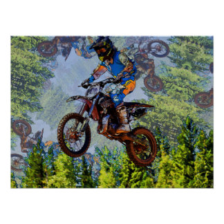 Dirt-Bike-Narren - Motocross-Racers Poster