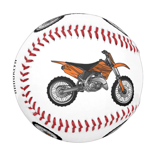 Dirt bike off-road motorrad / motocross-Cartoon Baseball (Vorderseite Links)