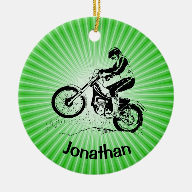 Dirt Bike Ornament (Vorne)