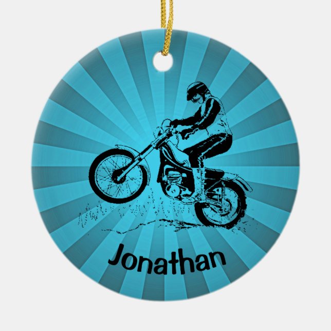 Dirt Bike Ornament (Vorne)