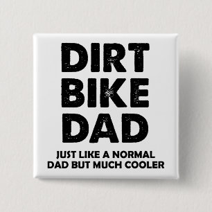 Dirt Bike Papa Lustiger Motocross Button Badge Pin