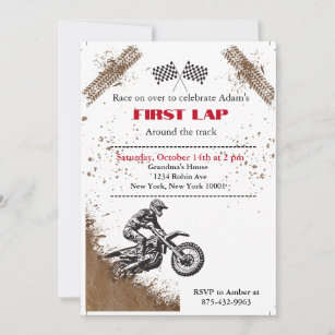 Dirt Bike Party Einladung