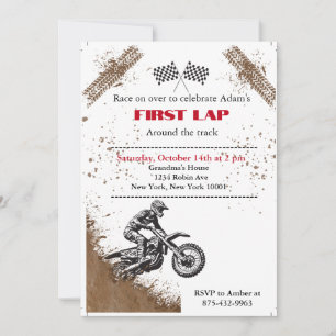 Dirt-Bike-Party-Einladung  Einladung
