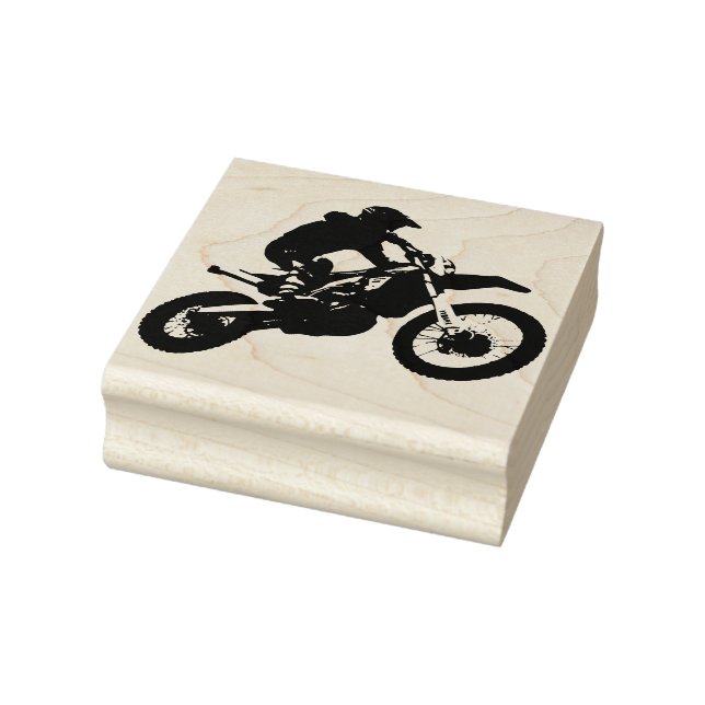 Dirt Bike Racer Gummistempel (Stempel)