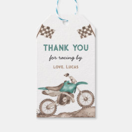 Dirt Bike, Racing Bike, Motocross Geschenkmarke Geschenkanhänger