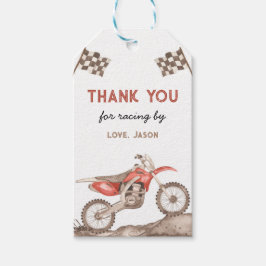 Dirt Bike, Racing Bike, Motocross Geschenkmarke Geschenkanhänger