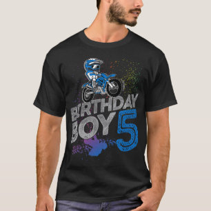 Dirt Bike Rider 5 Jahre Altes Motocross 5. Geburts T-Shirt