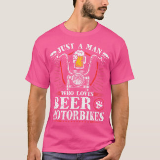 Dirt Bike Rider Lieben Bier Motorradfahrer T-Shirt
