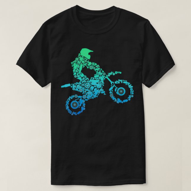 Dirt Bike Rider Motocross Enduro Dirt Biking Gesch T-Shirt (Design vorne)