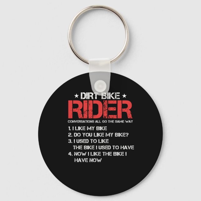 Dirt Bike Rider Motocross Motorrad Motorrad Gif Schlüsselanhänger (Vorderseite)