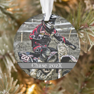 Dirt Bike Rider photo Keepsaké Noël