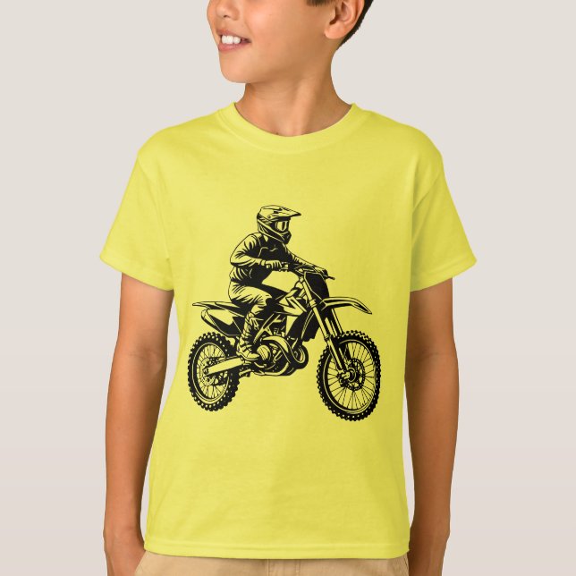 Dirt Bike Rider  T-Shirt (Vorderseite)