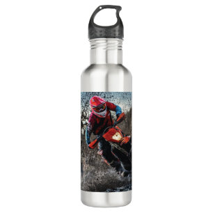 Dirt bike rider throw pillow edelstahlflasche