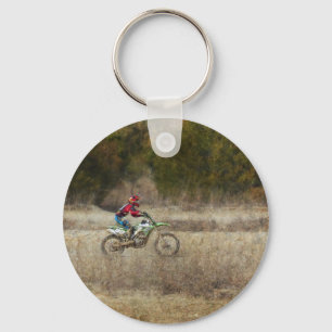 Dirt Bike Riding Schlüsselanhänger