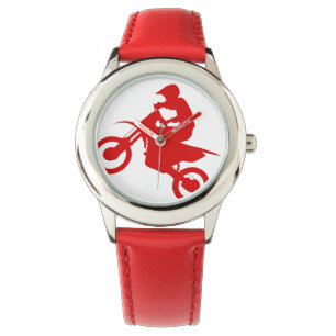 DIRT BIKE ( rot ) Armbanduhr