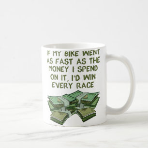Dirt Bike Schnell Wie Geld Lustiger Motocross Bech Kaffeetasse