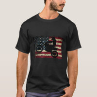 Dirt Bike USA Flag T - Shirt Motocross American Fl