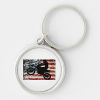 Dirt Bike USA Flag T - Shirt Motocross American Fl