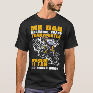 Dirt Bike Vater Grafik Plus Riding Motocross T-Shirt