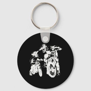 Dirt Bike Vater Motocross Motorrad Biker Vater Schlüsselanhänger
