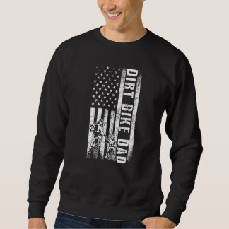 Dirt Bike Vater Usa Flag Motorrad Fmx Biker Vater Sweatshirt