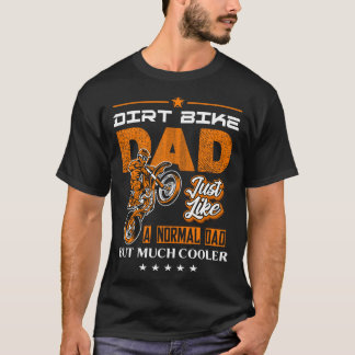 Dirt Bike Vaters Motocross Biker Motorbike Geburts T-Shirt
