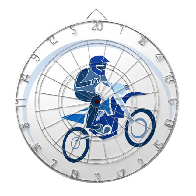Dirt Biker Vector Biking Dartscheibe (vorne)