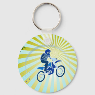 Dirt Biker Vector Biking Schlüsselanhänger