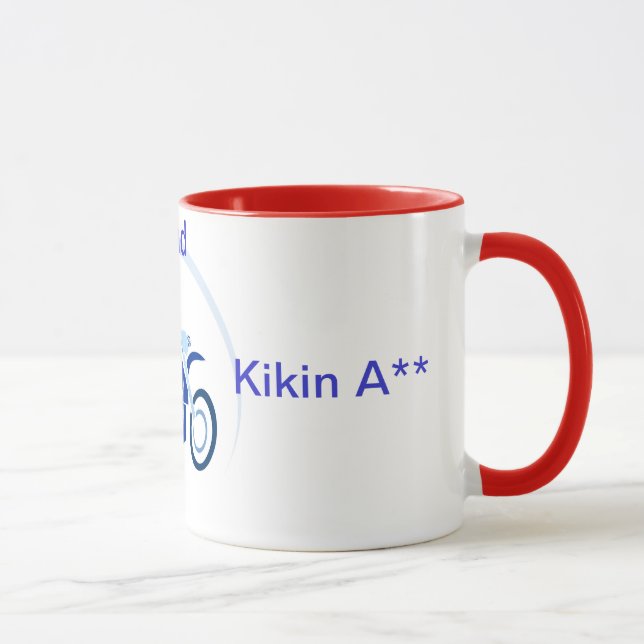 Dirt Biker Vector Biking Tasse (Rechts)