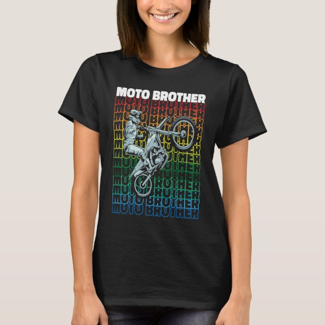 Dirt Biking Brother Biker Mx Motocross Bike T-Shirt (Vorderseite)